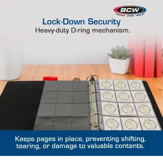 BCW 3-inch Coin Album lock-down security image view-20092