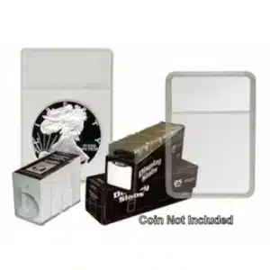 ASE 2x3 Combo Display Slabs with White Foam Inserts by BCW, coin not included, Box of 25 sample image view-20851