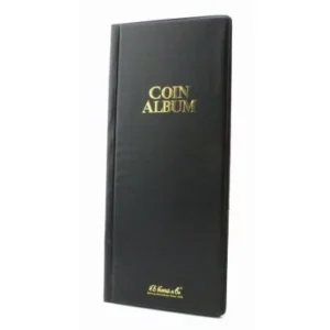 H.E. Harris 80 Pocket Coin Album, Mylars or flips Compact Storage, front cover image view-20059TN