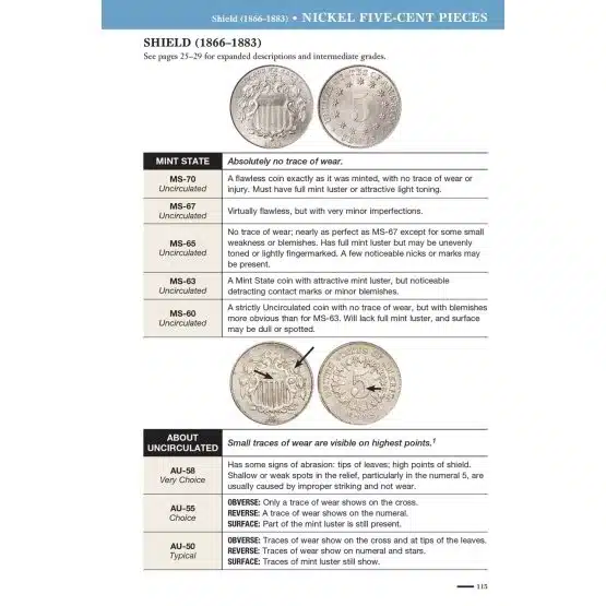 ANA Grading Standards 7th Edition by Whitman, Now in Full Color, page 115 image view-20595