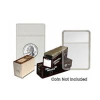 BCW Quarter Dollar Combo 2×3 Display Slab with Foam Inserts-White-25 pack