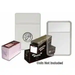 Dime 2x3 Combo Display Slabs with White Foam Inserts by BCW, coin not included, Box of 25, sample image view-20856