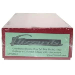 Guardhouse Double Row 2x2 Red Coin Box 10x4x2 Holds 120 Flips, packaged image view-2059663TN