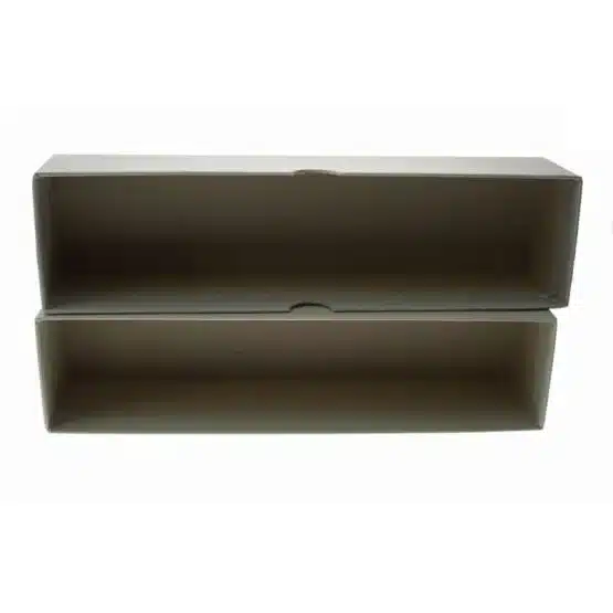 Guardhouse Single Row Coin Box Dime Green 2x2x8.5, lid stacked on top of bottom image view-20531