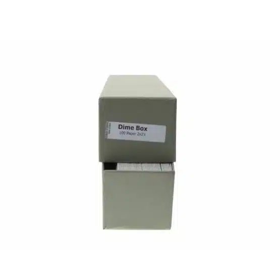 G.H. 10 Cent, 2x2x8.5, green, lid slightly opened, sample flips inside image view-20531