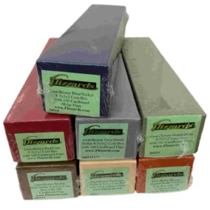 Guardhouse Coin Storage Boxes, 8.5x2x2, Color Coded with 100 flips-20517-20523TN