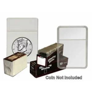 Half Dollar 2x3 Combo Display Slabs with White Foam Inserts by BCW, coin not included Box of 25, sample image view-20862