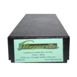 Guardhouse Double Row 2x2 Black Coin Box, 14x4x2, Holds 165 Flips' packaged image view-2059656TN