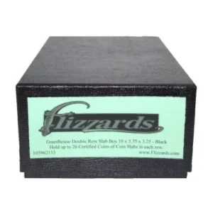 Black Guardhouse Heavy Duty Double Row Coin Slab Box, 10x5.75x3.2, packaged image view-2059653TN