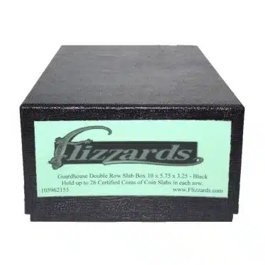 Black Guardhouse Heavy Duty Double Row Coin Slab Box, 10x5.75x3.2, packaged image view-2059653TN