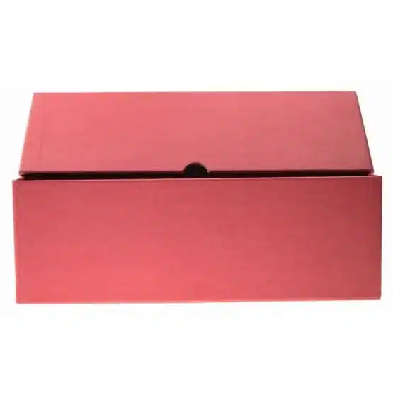 A red container with the lid slightly off, showing the length image view-2059605