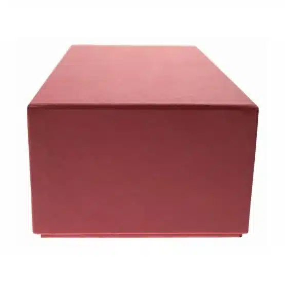 A red container with the lid slightly off, showing the length image view-2059605