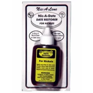 Nic-A-Date for Nickels, 1.25 oz bottle, front image view-20387TN