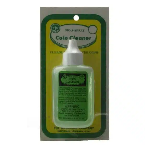 Nic-A-Spray 1.25 oz Bottle Silver and Gold Coin Cleaning Solution, packaged image view-20285