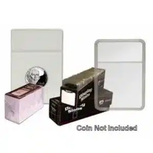 Nickel 2x3 Combo Display Slabs with White Foam Inserts by BCW, coin not included Box of 25, sample image view-20865