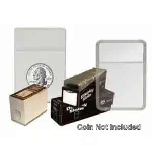Quarter 2x3 Combo Display Slabs with White Foam Inserts by BCW, coin not included Box of 25, sample image view-20871