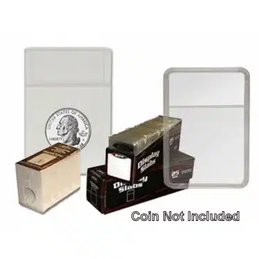 Quarter 2x3 Combo Display Slabs with White Foam Inserts by BCW, coin not included Box of 25, sample image view-20871
