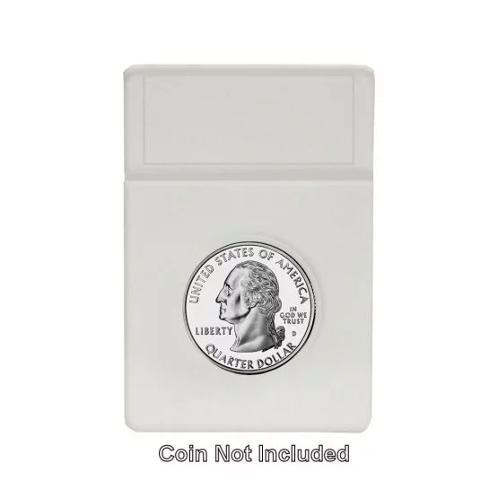 Quarter 2x3 White Foam Insert, No Slab by BCW, coin not included, single image view-20869