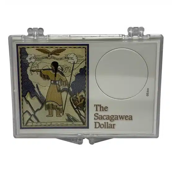Sacagawea Dollar Tapastry Snap Lock 2×3 Coin Holder 3 Pack-front image view-20417157