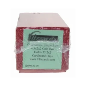 Guardhouse Red Single Row Coin Box, 4.5x2x2, Holds 55 Paper Holders, packaged image view-2059659TN