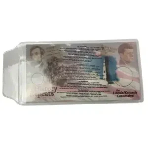 The Lincoln-Kennedy Connection-History Repeats coin protector sleeves image view-20322675