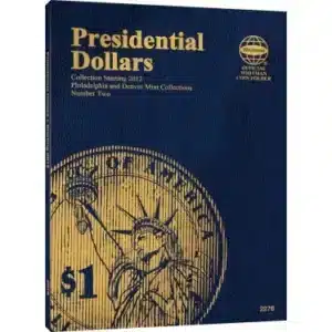 Whitman Coin Folder Presidential Dollar No. 2 2012-2016-front cover image view-20200TN