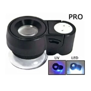 15x Magnifier LED UV Loupe with sample lighting of each image view-20629TN