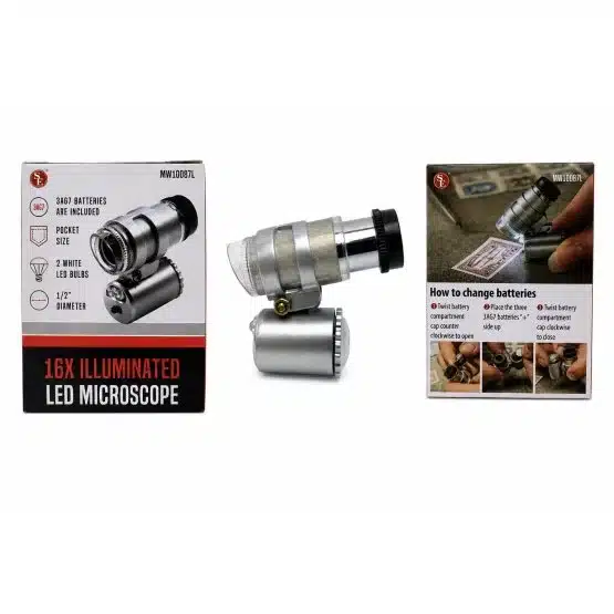 16x LED coin microscope-20606X