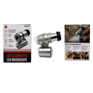 16x LED Coin Microscope with Dual LED Lights-20606XTN