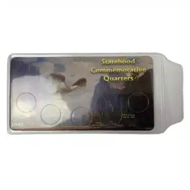 2005 Statehood Commemorative Quarter coin holder displays with vinyl sleeve image view-20438670