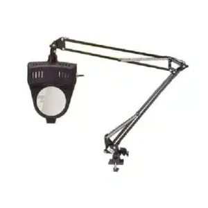 2x Deluxe Swiveling Desk Magnifying Glass Lamp with mounting clamp on base image view-20593TN