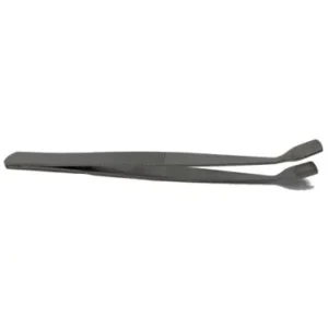 4.5 inch Bent or Curved Tip Tweezers, top-side image view-20652