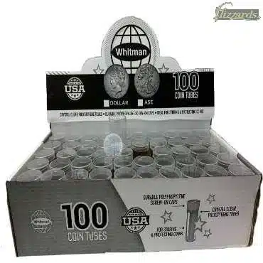 ASE-Round Coin Tubes by H.E. Harris-Box of 100-20474100