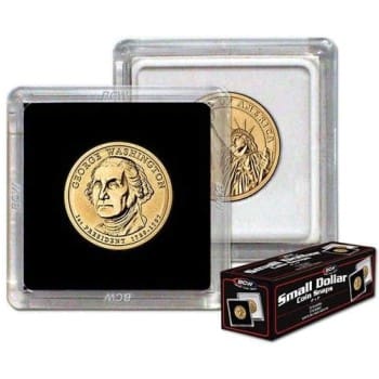 BCW-2x2-plastic-coin-holders-box-of-25-with-example-coins-not-included-image-view-21001