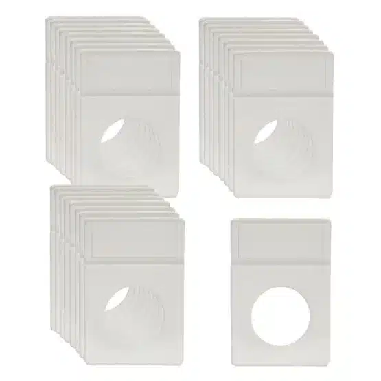BCW Small Dollar Foam Coin Slab Inserts, White, No Slabs, 25 pack image view-2058325