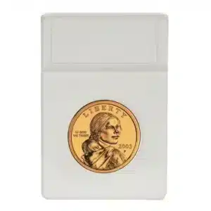 BCW Small Dollar Foam Coin Slab Inserts White, No Slab, Sacagawea coin not included, single image view-20583