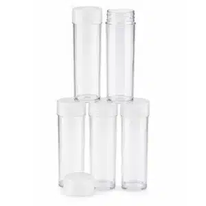 Round nickel coin tubes, 5 pack-209795