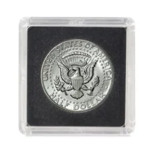 BCW premium snaplock 2x2 coin holders, coin not included, black, front image view-21000TN