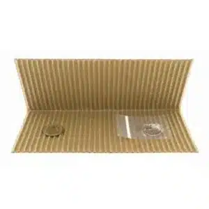 Corrugated Safety Mailers, opened and slightly folded with sample coins not included image view-20432TN