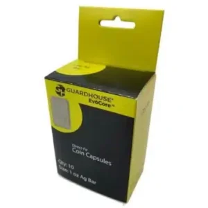 Guardhouse Direct Fit, 1 oz Silver Bar Storage Capsules, 10-Pack, front image view-20989TN