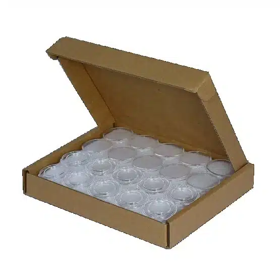 Guardhouse Dime 18mm Direct Fit Coin Capsules 50 pack, opened box image view-20659