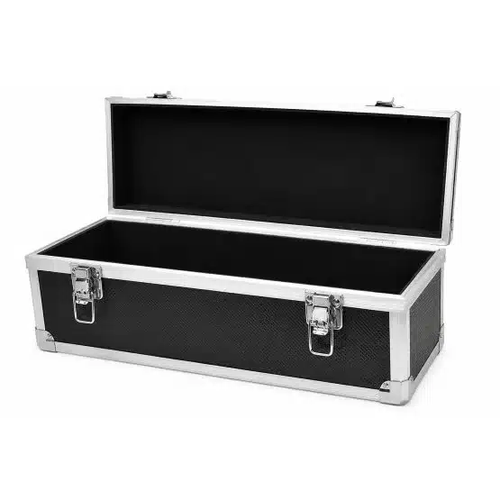 Guardhouse Falcon Series, Aluminum Storage Box for 20 Certified Display Slabs, slanted and opened view-20093