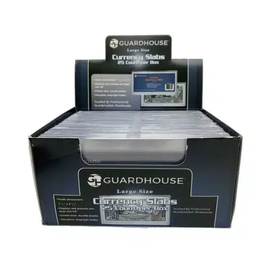 Guardhouse Large Paper Currency Display Cases in opened display holder image view-2172325
