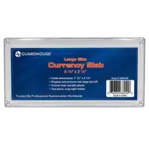 Guardhouse Large Paper Currency Display Case, single, front image view-21723