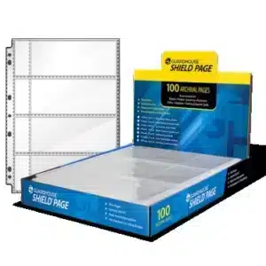 4 Pocket Currency Pages by Guardhouse Shield, box of 100 with sample to the left image view-21728100