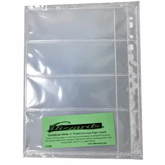Modern U.S. currency binder pages-packaged 5 pack image view-217285