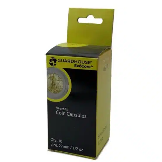 1/2 oz Gold Eagle coin capsule, packaged front image view-2118