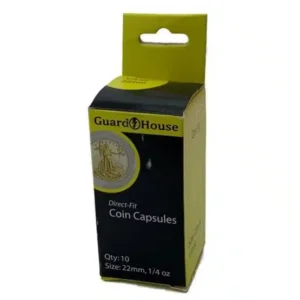 1/4 oz Gold Eagle coin capsule by Guardhouse, packaged front image view-20987