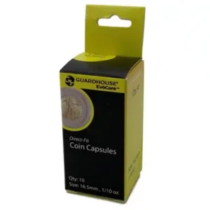 1/10 oz Gold Eagle coin capsule by Guardhouse, packaged front image view-2086