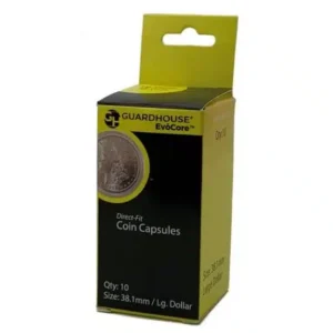 Large dollar coin capsules 38.1mm, packaged front image view-20888